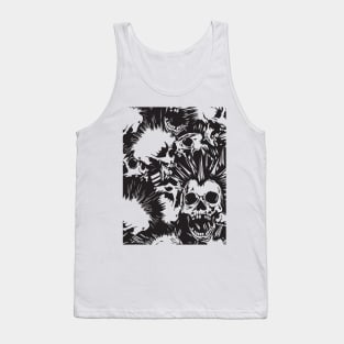 Halloween skulls Tank Top